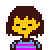 [Undertale] Spinning Frisk Emoticon by TheFamiliarScoot
