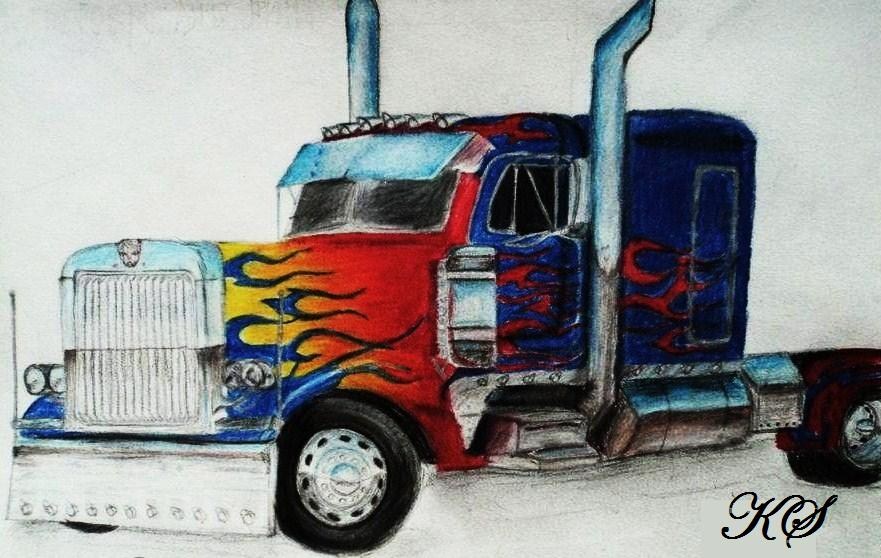 Optimus Prime Truck by KristenitaPrime7 on DeviantArt