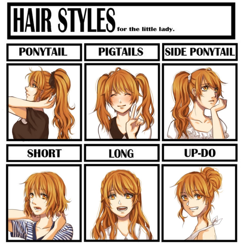 long hair and hair style