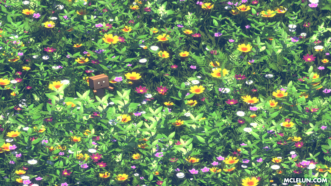 Blender3D Anime Grass and Flowers