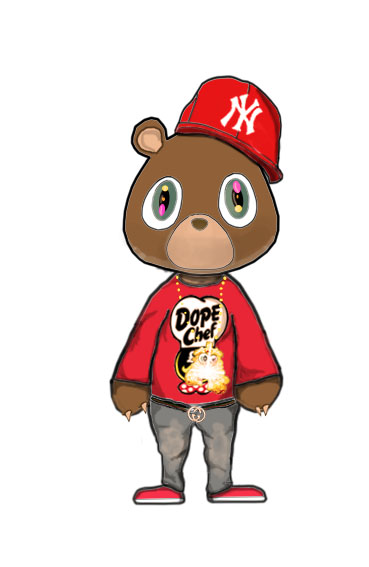 Kanye west bear by Topp-Kat-Designs on DeviantArt