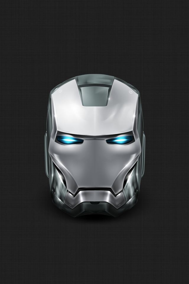 DeviantArt: More Like Silver Iron Man iPhone Wallpaper (non 5) by ...