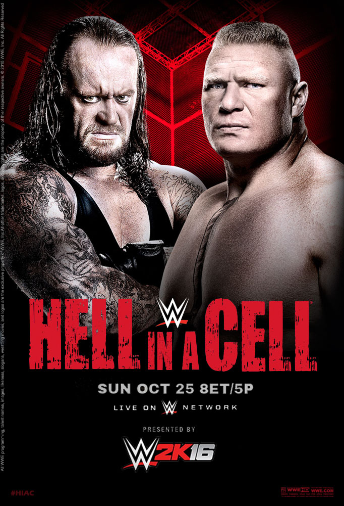 WWE Hell in a Cell 2015 Official Poster by Jahar145