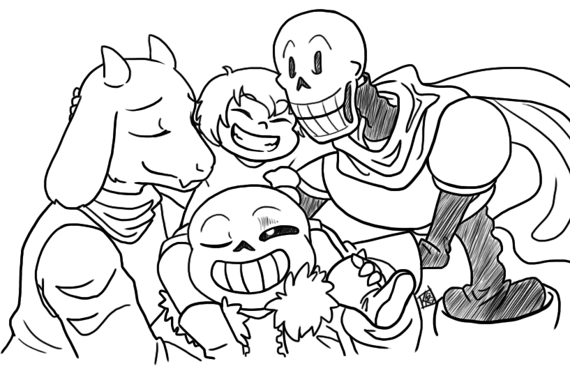 Undertale Coloring Pages - Kidsuki