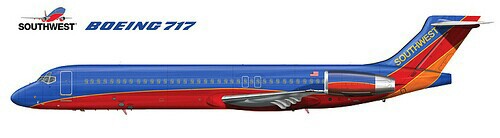 southwest airlines 717 drawing by boeingboeing2 on DeviantArt