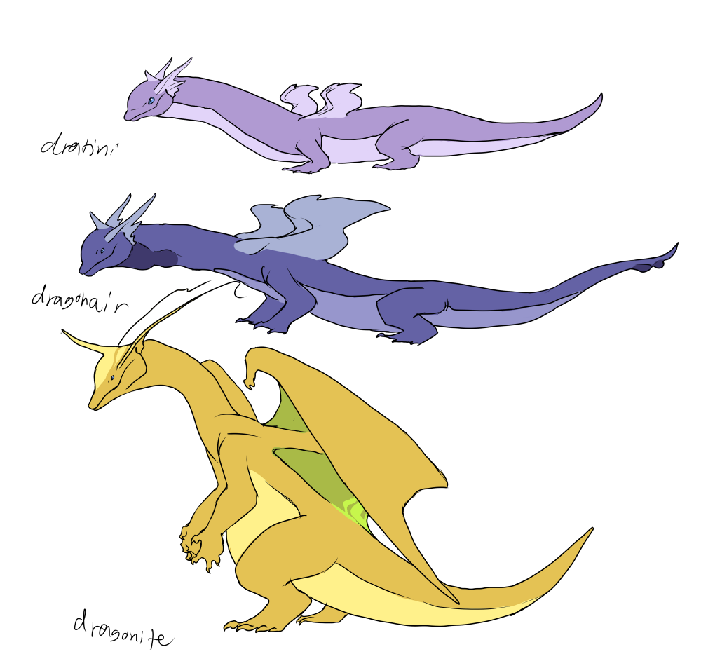 Pokemon Dragonair Evolution Chart