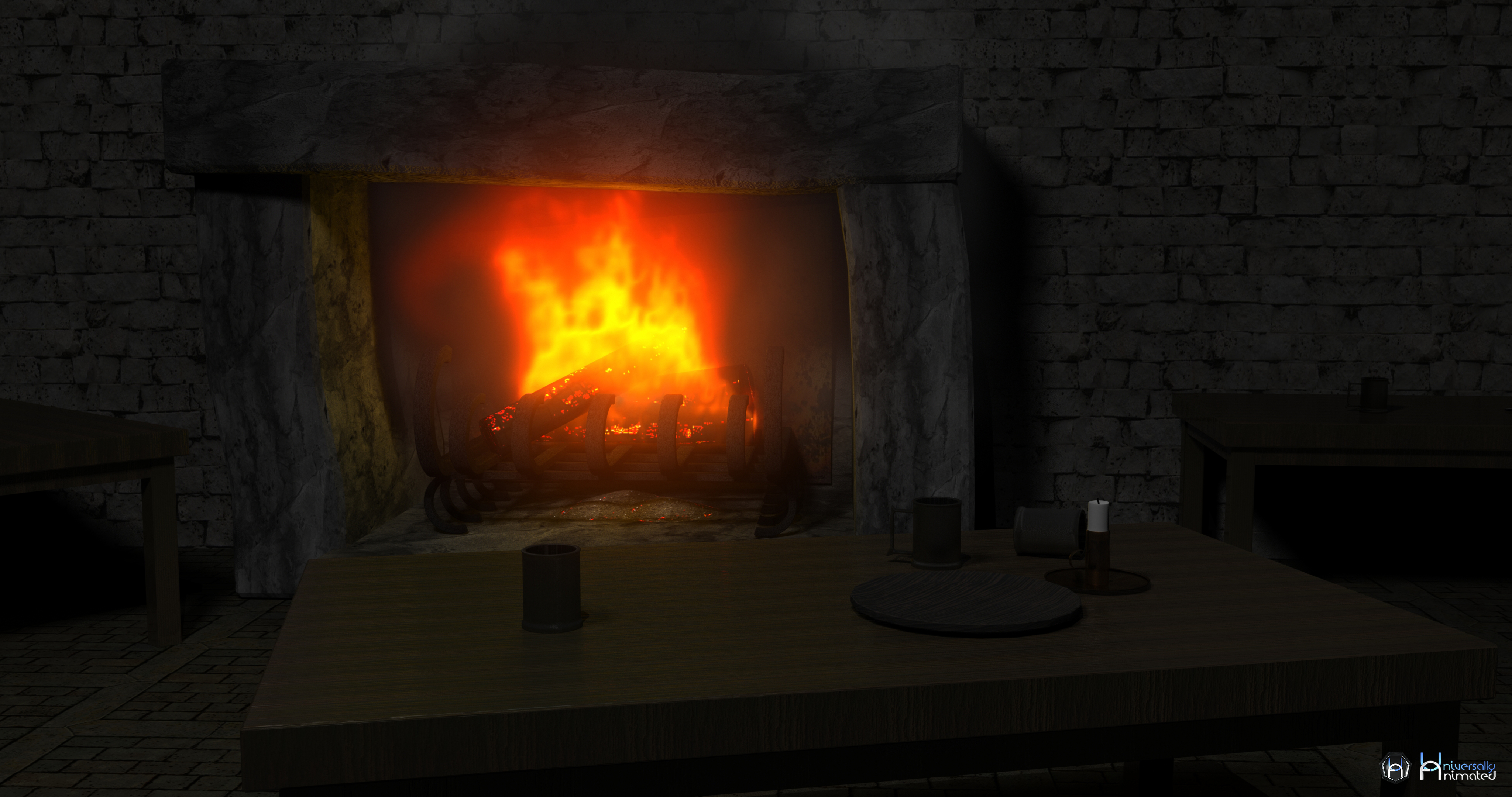 Tavern Fireplace - 4K by UniversallyAnimated on DeviantArt