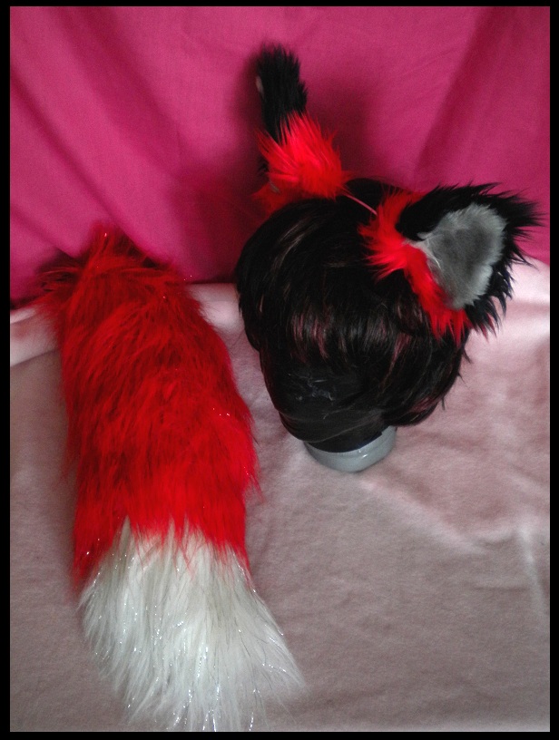 Red Fox Ears and Tail Set by StuffItCreations on DeviantArt