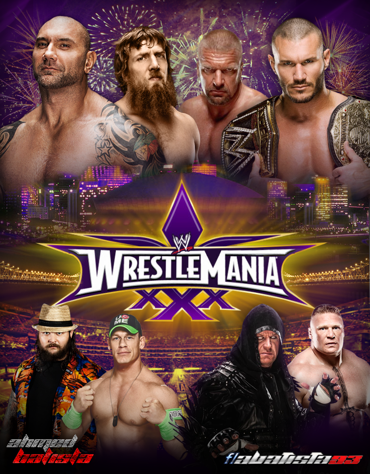 Image result for wrestle mania 2014 poster