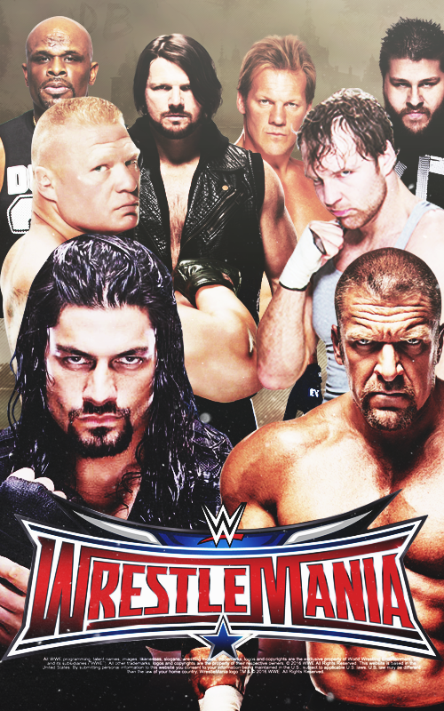Image result for wrestle mania 2016 poster