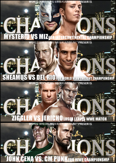 Night of Champions (2012) - Matchcard - Artwork by roXx81