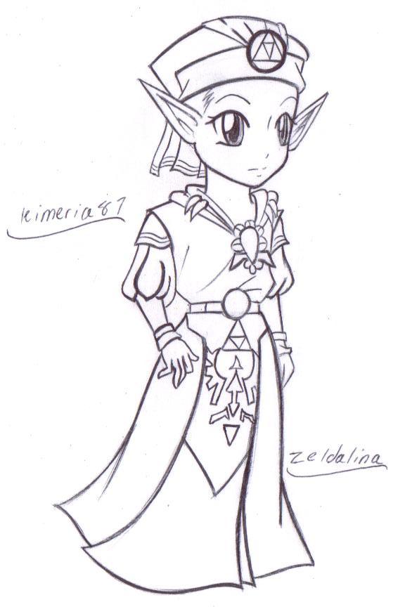 zelda the windwaker coloring pages - photo #48