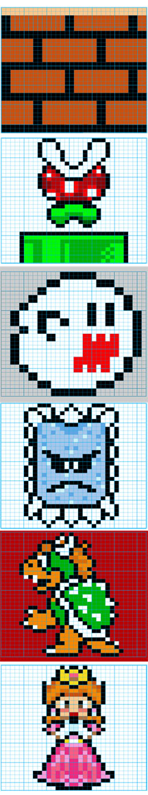 Super Mario Bros Knit Pattern2 by colormist on DeviantArt