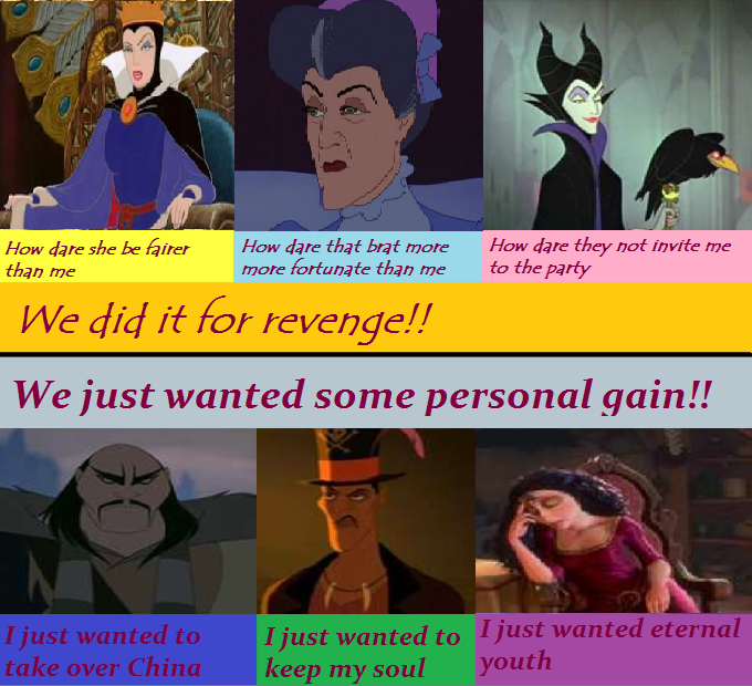 Why I Decided to be a Disney Villain by freewolf17 on DeviantArt