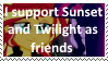 I support Sunset and Twilight as friends by SoraRoyals77