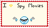 I love Spy Movies stamp by kinimoto7