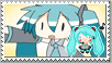Hatsune Miku stamp by HystericDesigns