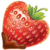 Heart strawberry 100px by EXOstock