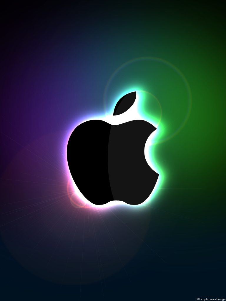 Glowing Apple iPad Wallpaper by Graphicazio on DeviantArt