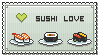 Sushi Love Stamp by wangqr