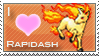 Rapidash Love Stamp by SquirtleStamps