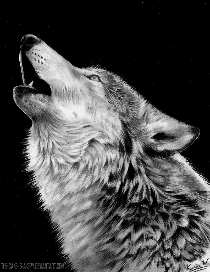 Howling Wolf by Spectrum-VII on DeviantArt