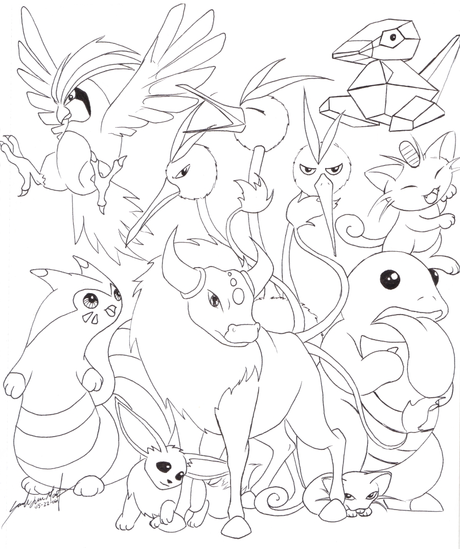 Types Coloring Pages 1