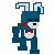 Toy Bonnie pixel icon by SonicTheDashie