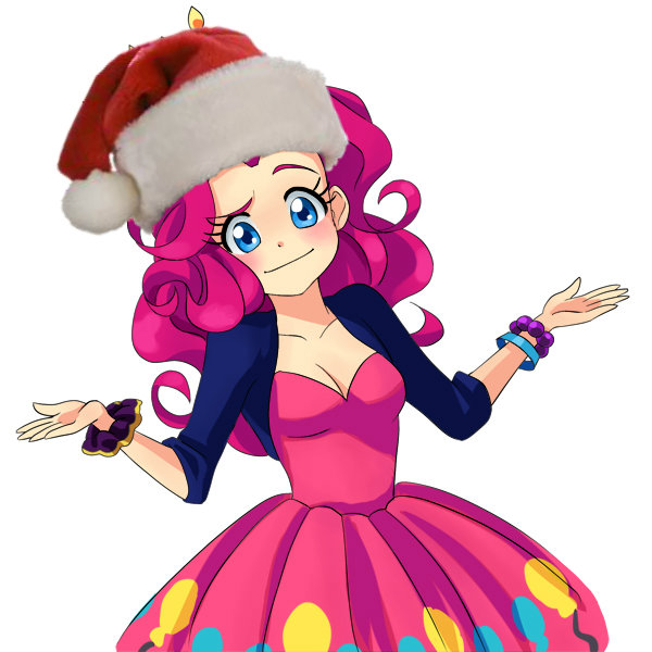 Human Pinkie Pie In Christmas Hat by OfficialPenelope on DeviantArt