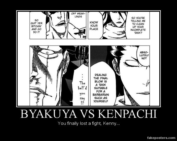 Byakuya vs Kenpachi by SuperNaruSakuFanatic on DeviantArt