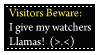 Beware of Llamas Stamp by CelticStrm-Stock