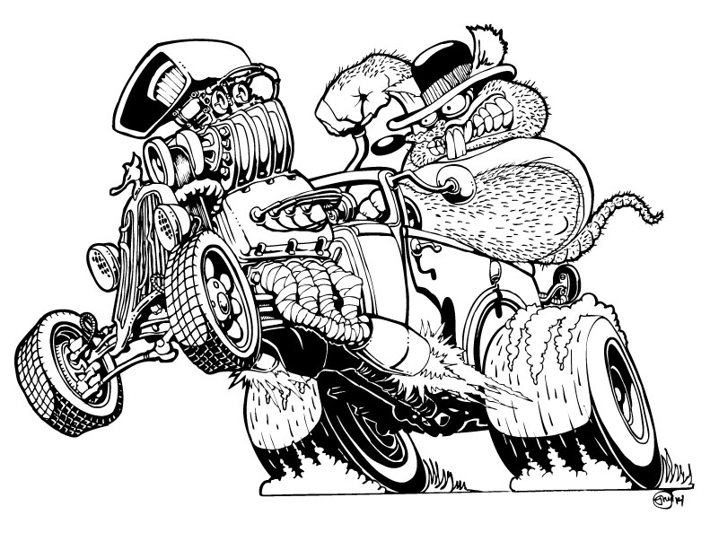 Real Rat Rod Coloring Pages Coloring Pages