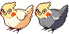 REVAMPED FREE COCKATIEL ICON + BASE by komamei