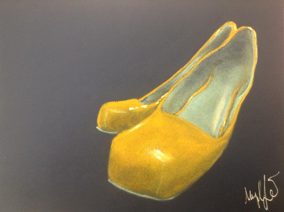 AP Drawing IV : Foreshortening : Shoes by magicgr8ball on DeviantArt