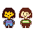 Frisk and Chara swapped faces