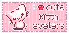 I love kitty avvies - Stamp by r0se-designs