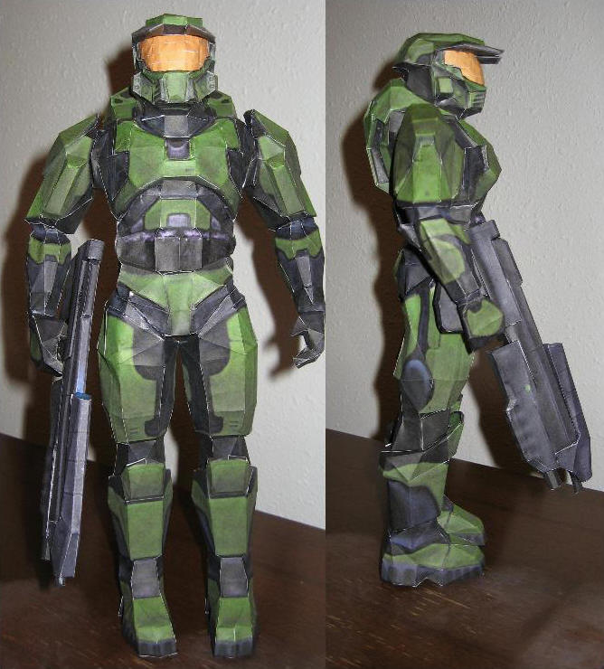 paper Master Chief by mikethegrizzly on DeviantArt